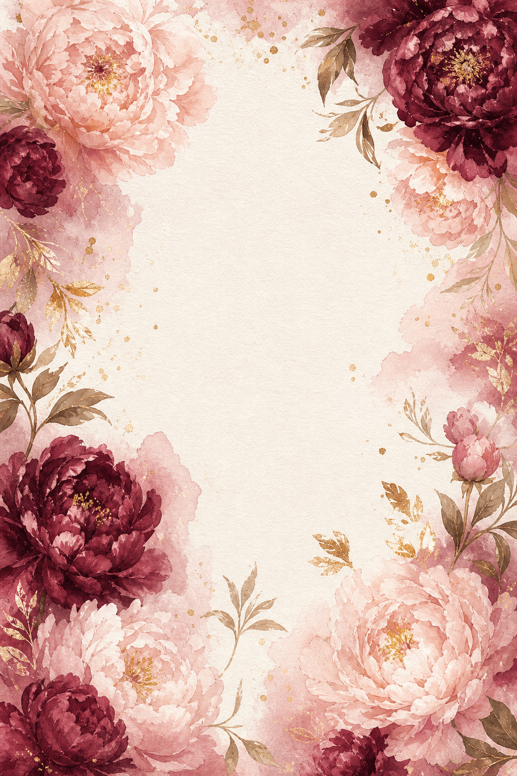 Preview Nuntă watercolor peony